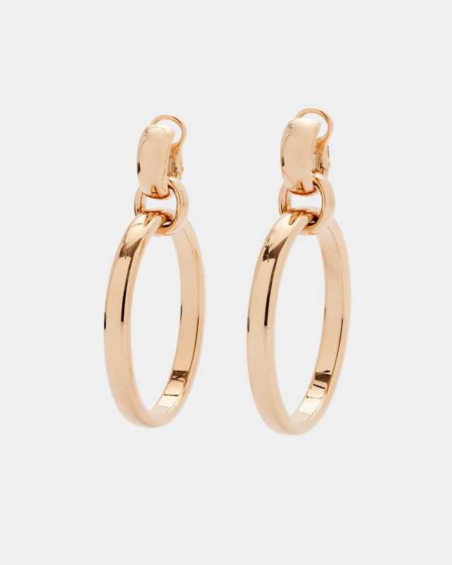 Iconica Circle Earrings in Rose Gold